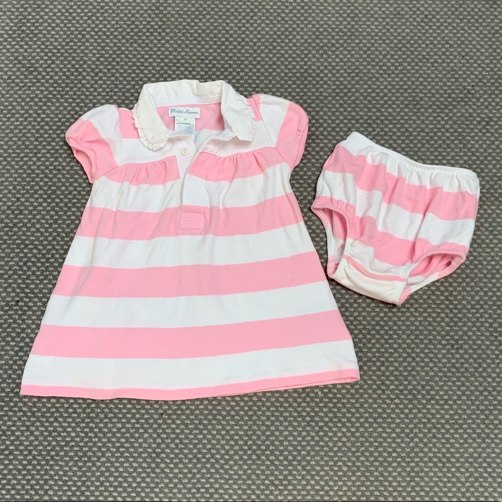 Ralph Lauren Dress with Matching Diaper Cover